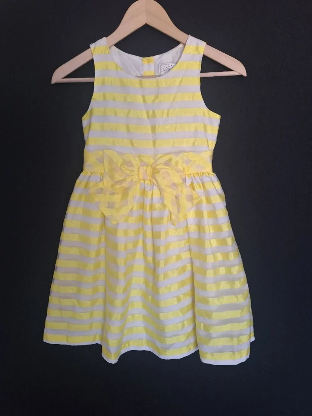💙 Gymboree Fit & Flare Girls Dress with Bow Waist Size 8 Special Occasion Forma
